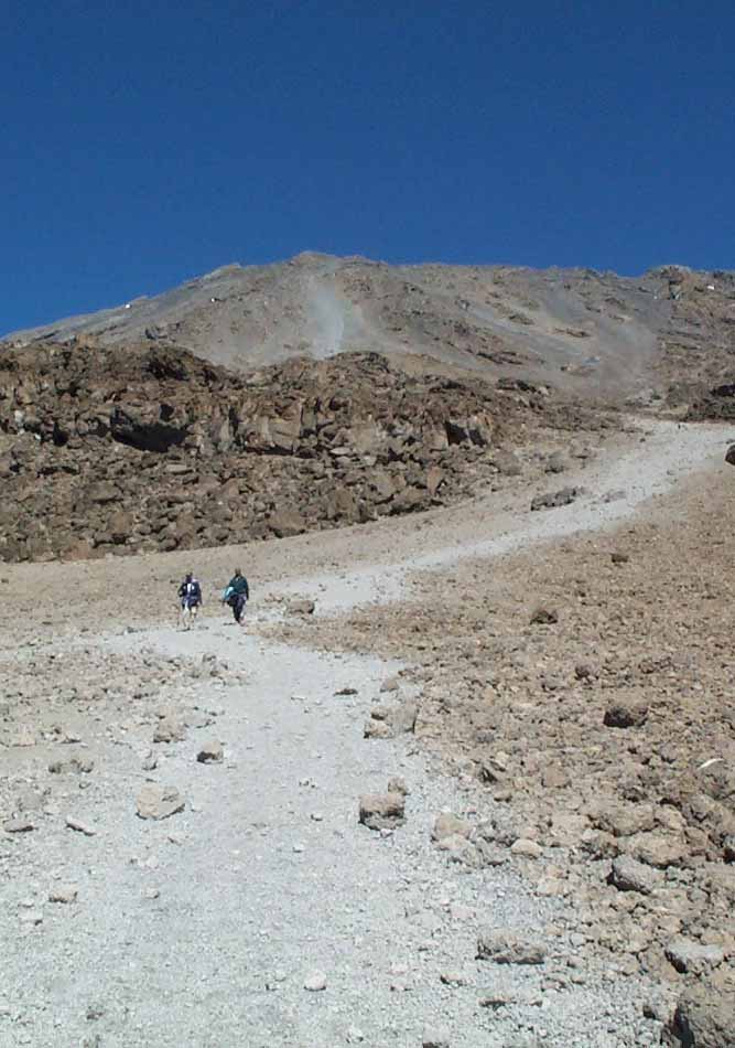 Sliding down the scree